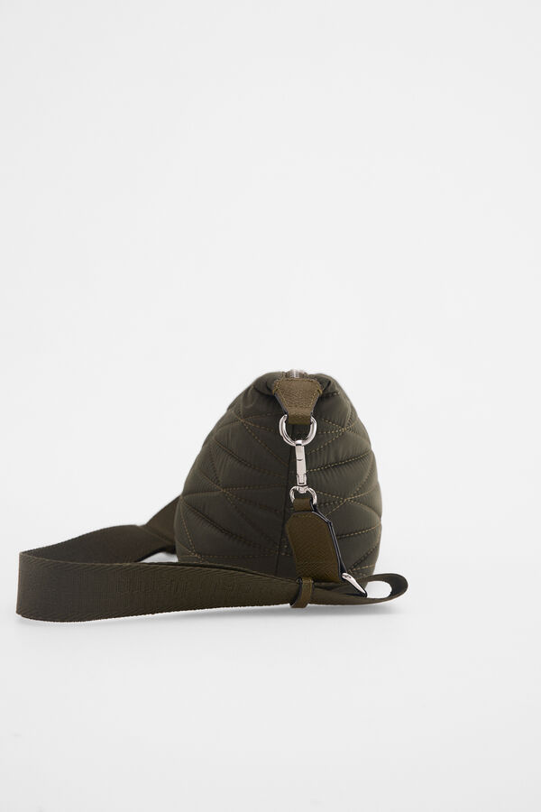 Pedro del Hierro Nylon puffer crossbody Green