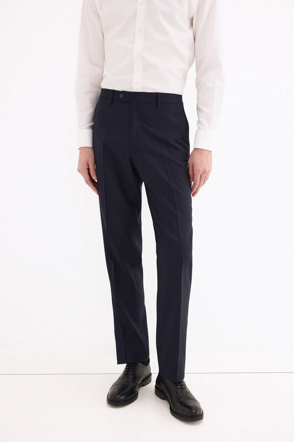 Pedro del Hierro Tailored trousers Blue