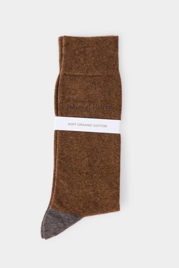 Pedro del Hierro Plain sport sock Brown