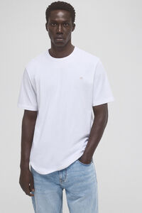 Pedro del Hierro Camiseta básica con logo bordado White