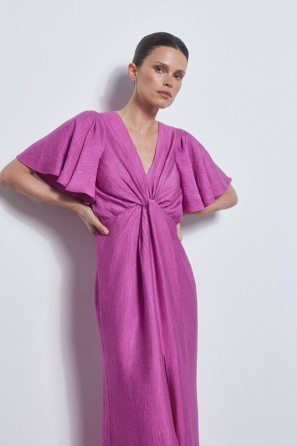 Pedro del Hierro Dress with knotted neckline Pink