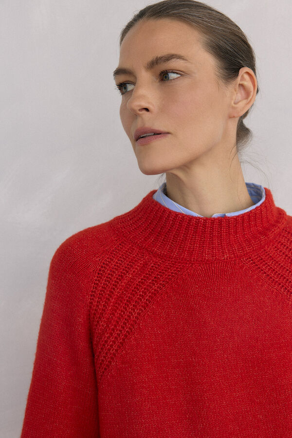 Pedro del Hierro Jersey perkins acampanado Red