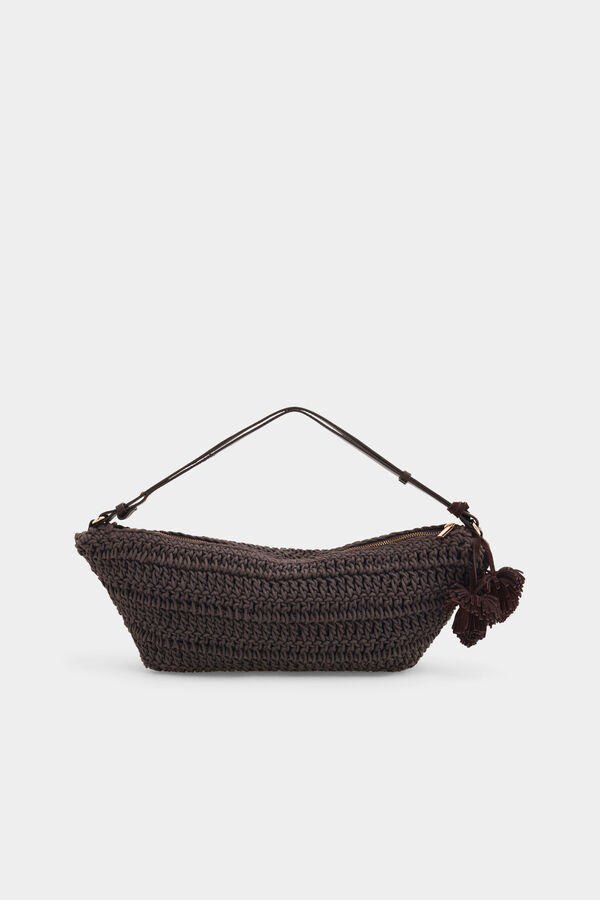 Pedro del Hierro Braided knit bag Brown
