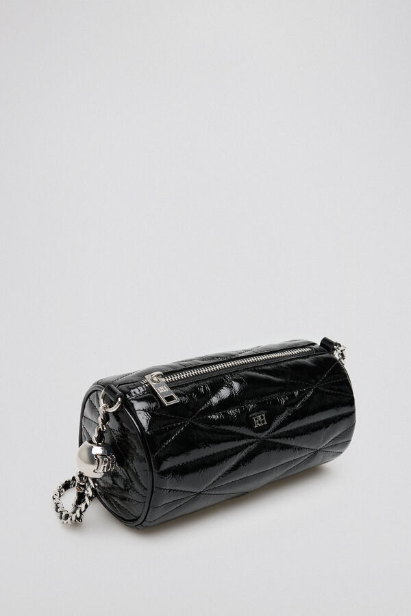 Pedro del Hierro Bolso baguette piel acolchada Black