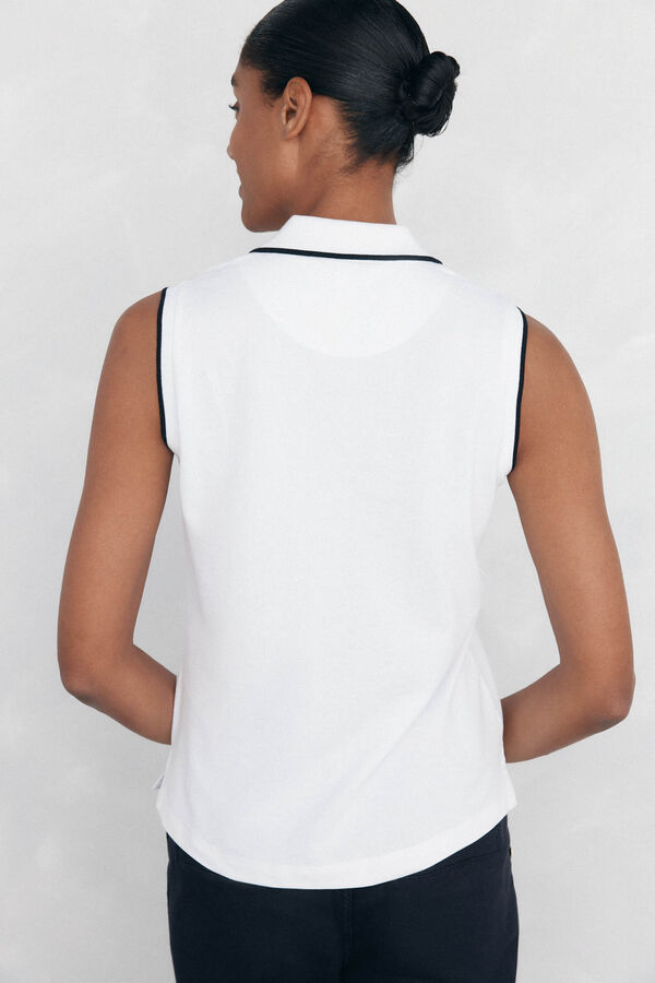 Pedro del Hierro Contrast sleeves polo White