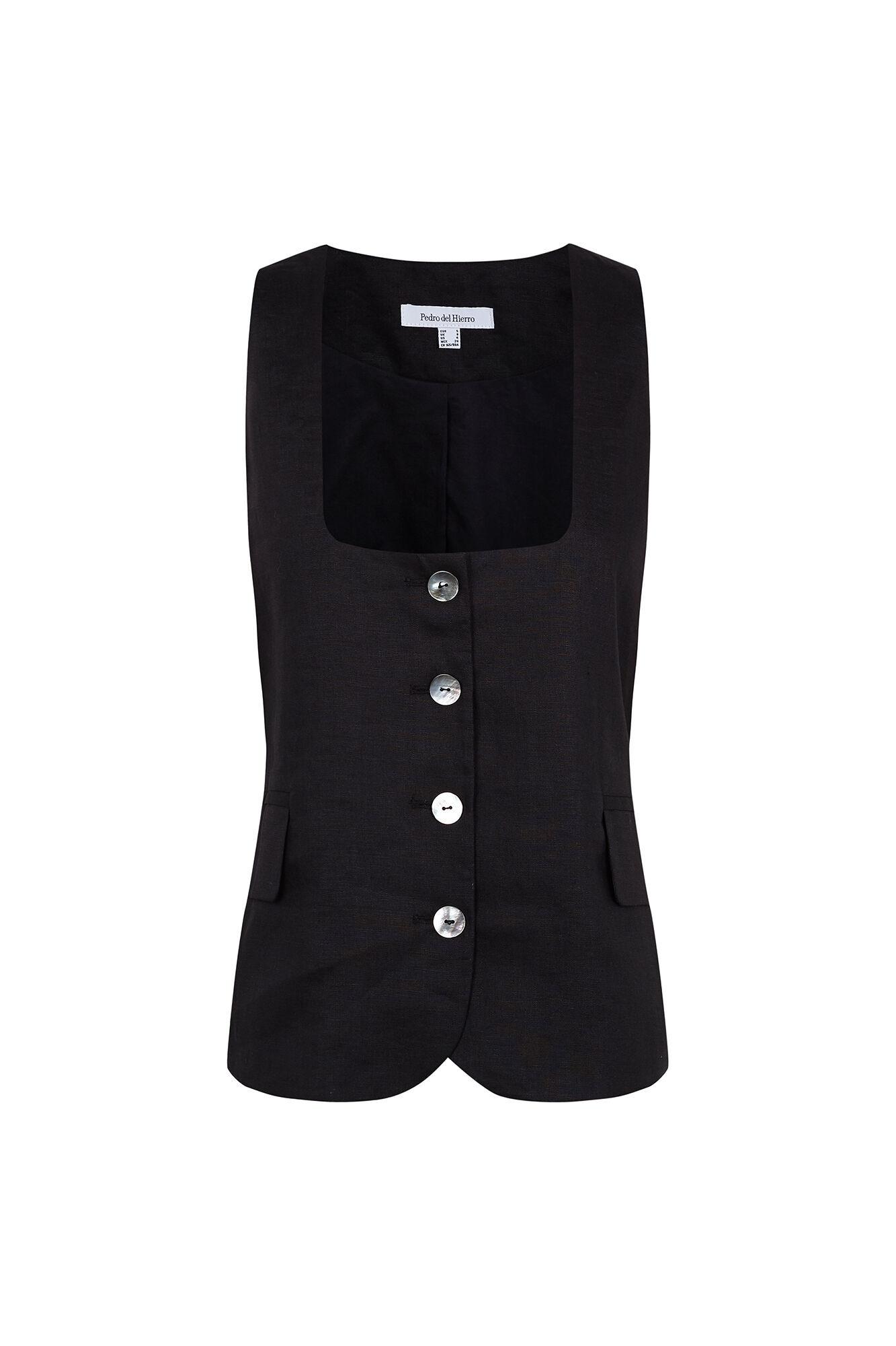 Pedro del Hierro Linen belted gilet