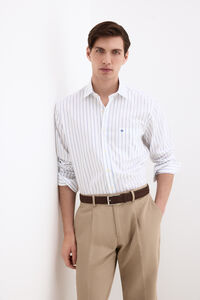 Pedro del Hierro Italian fabric striped shirt