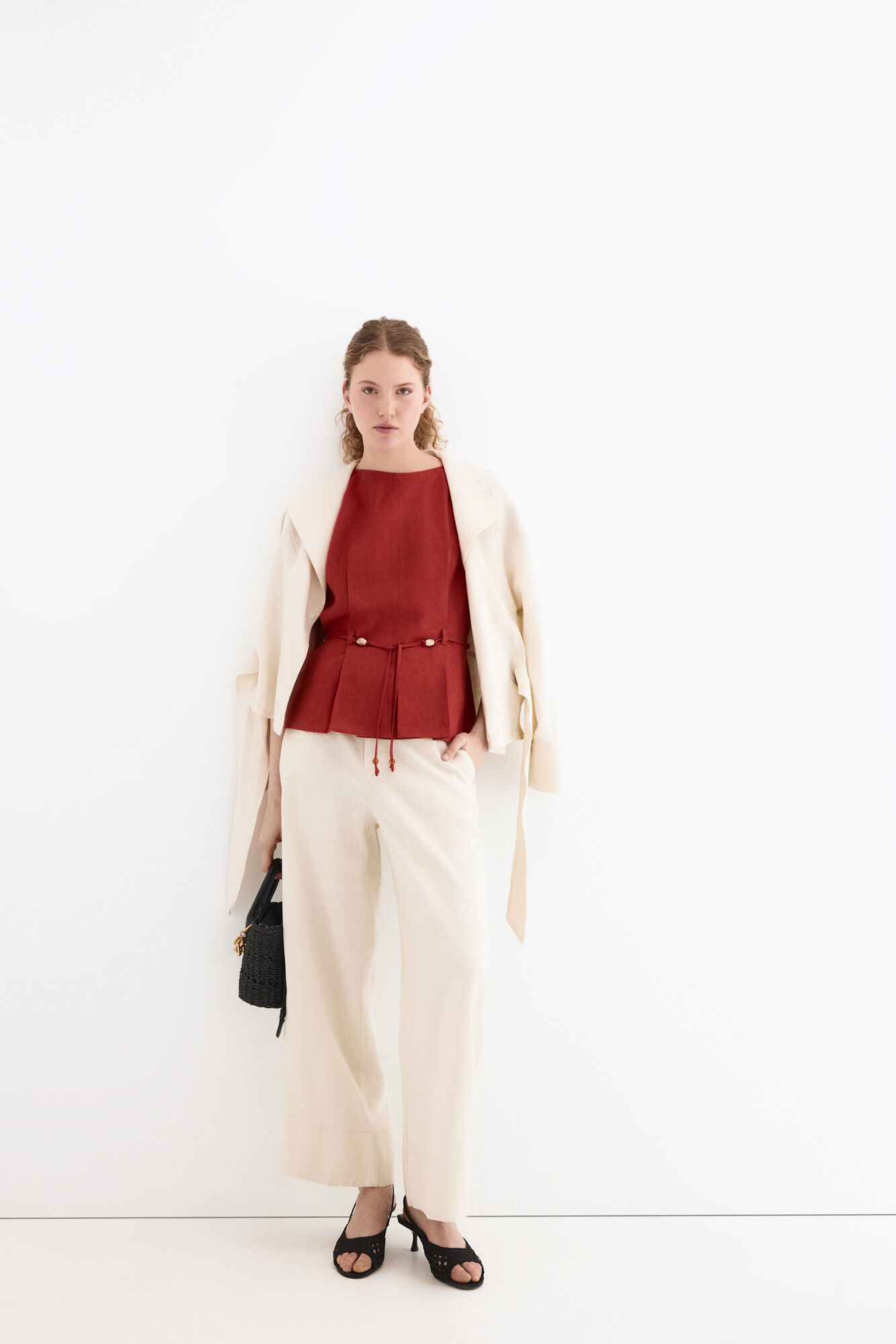 Pedro del Hierro Linen belted top