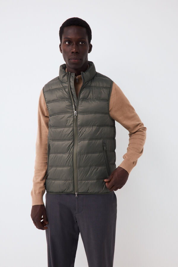 Pedro del Hierro Ultralight puffer gilet Green