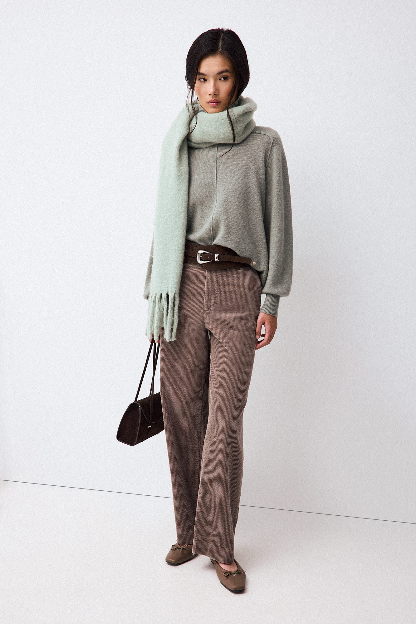 Pedro del Hierro Corduroy wide leg trousers