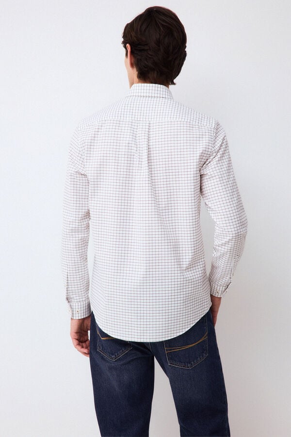 Pedro del Hierro Plaid shirt Brown