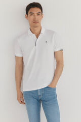 Pedro del Hierro Polo with contrasting cuffs White