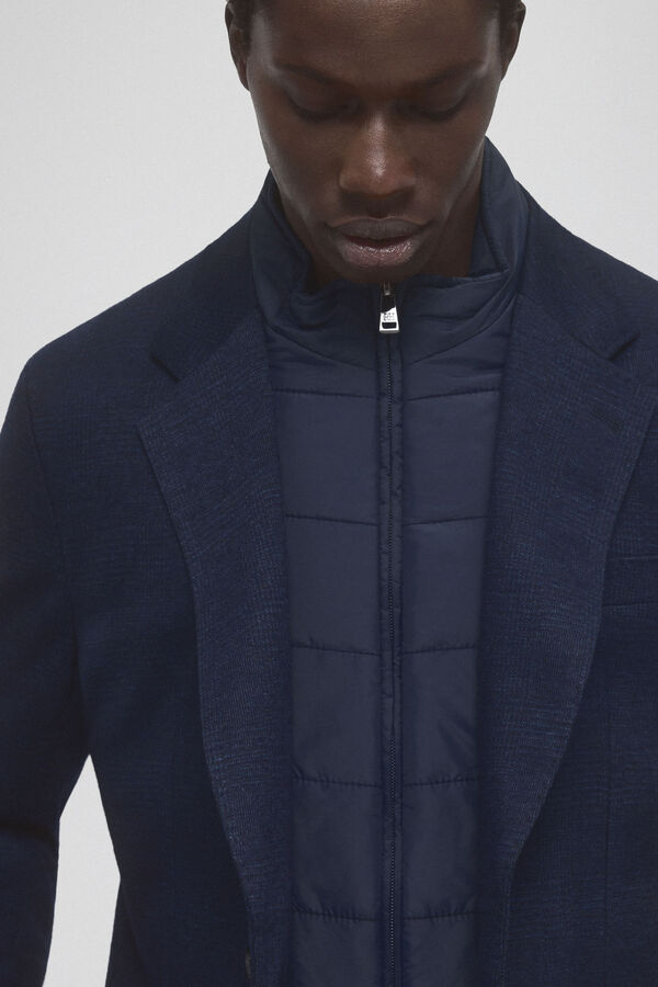 Pedro del Hierro Americana de punto con desmontable Azul