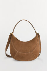 Pedro del Hierro leather hobo bag with double handle Brown