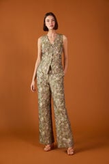 TFP by Tamara Falc&oacute; Jacquard trousers Green