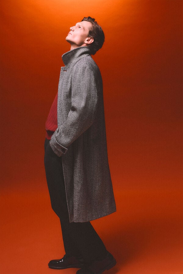 Pedro del Hierro Pleated trousers going out Black