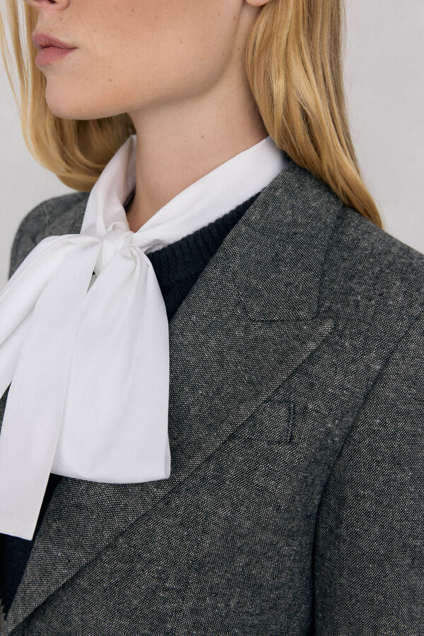 Pedro del Hierro Cheviot Blazer Grey