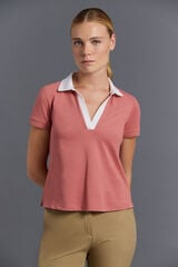 Pedro del Hierro Short sleeve technical golf polo Burgundy
