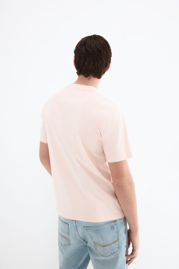 Pedro del Hierro Mercerized T-shirt Pink