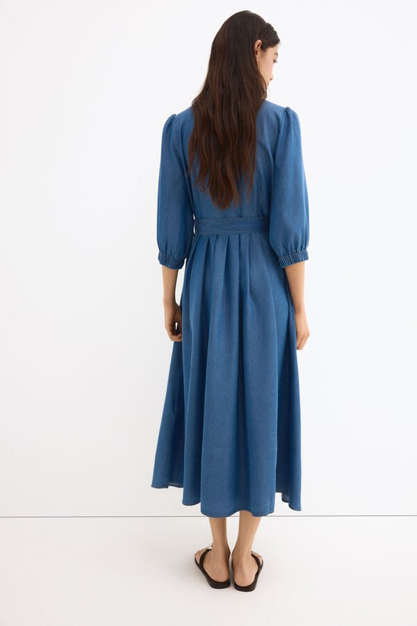 Pedro del Hierro Tencel denim shirt dress Blue