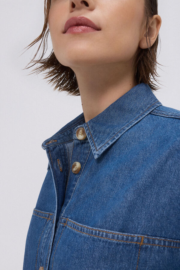 Pedro del Hierro Denim shirt Blue