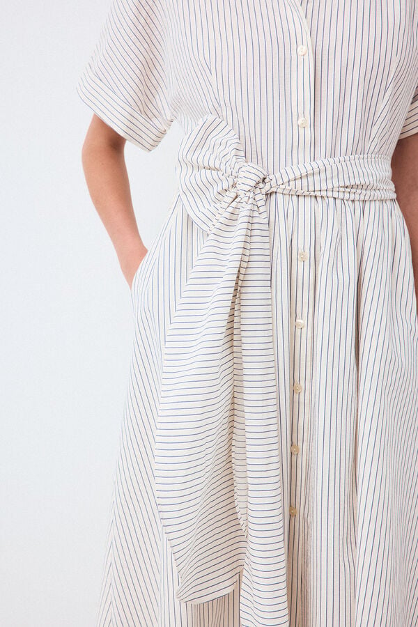 Pedro del Hierro Seersucker shirt dress Blue