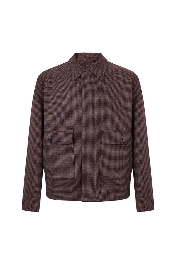 Pedro del Hierro Plaid jacket Brown