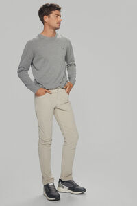 Pedro del Hierro 5-pocket trousers, slim fit Ecru