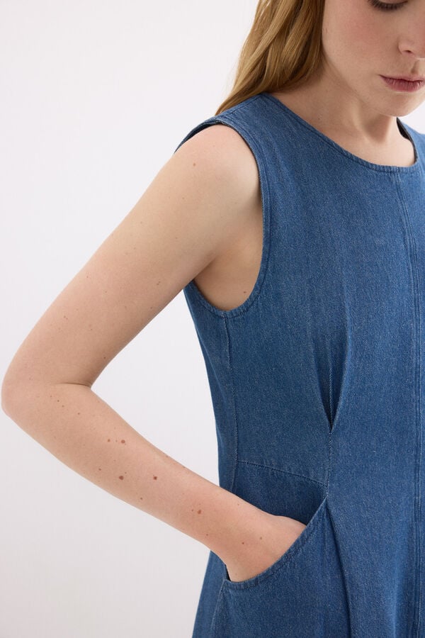 Pedro del Hierro Denim dress Blue