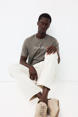 Pedro del Hierro T-shirt with logo and text Green