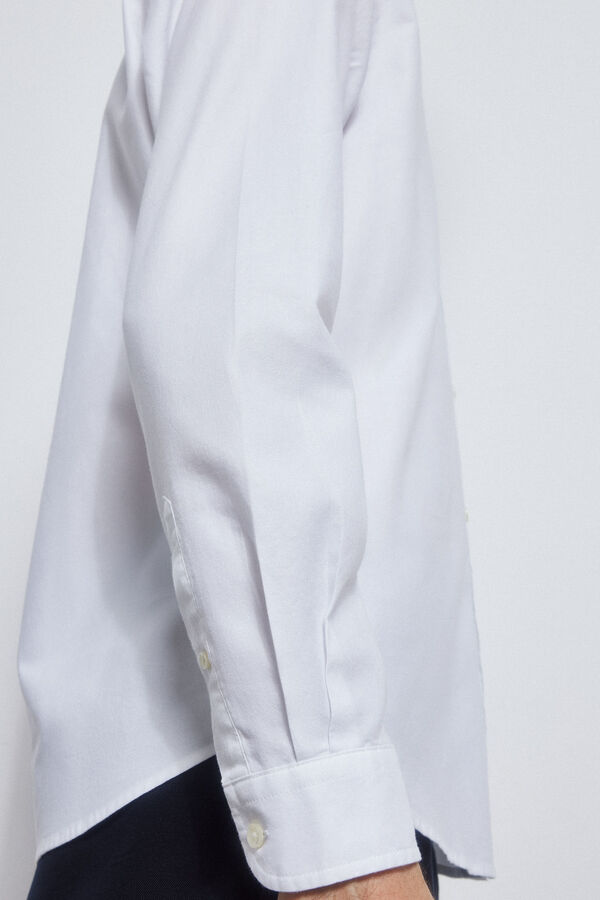Pedro del Hierro Iconic garment-dyed Oxford shirt White
