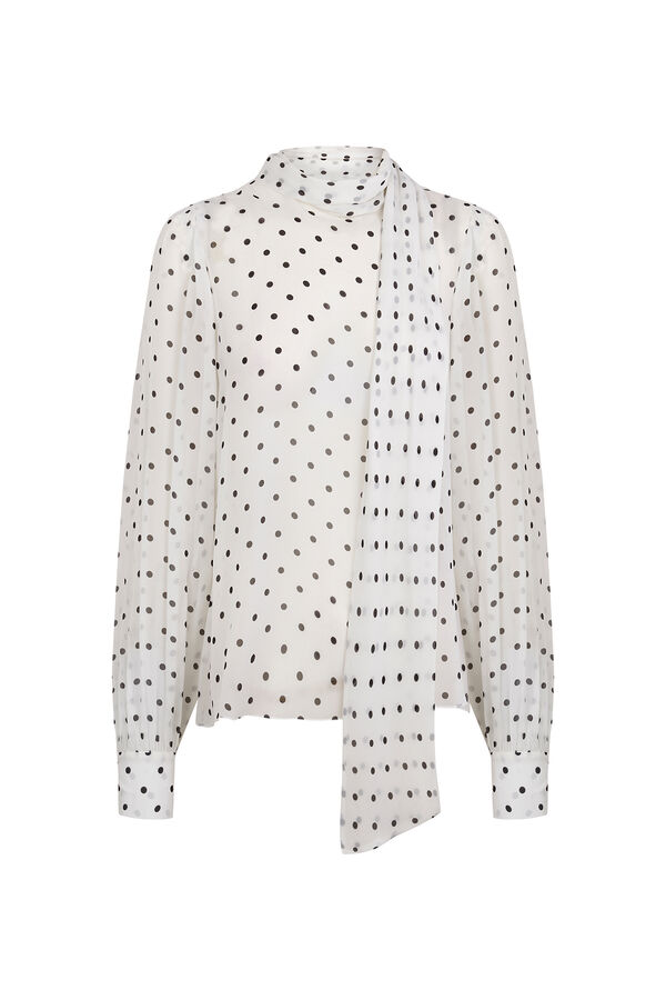 Pedro del Hierro Polka polka-dots blouse parade Ivory