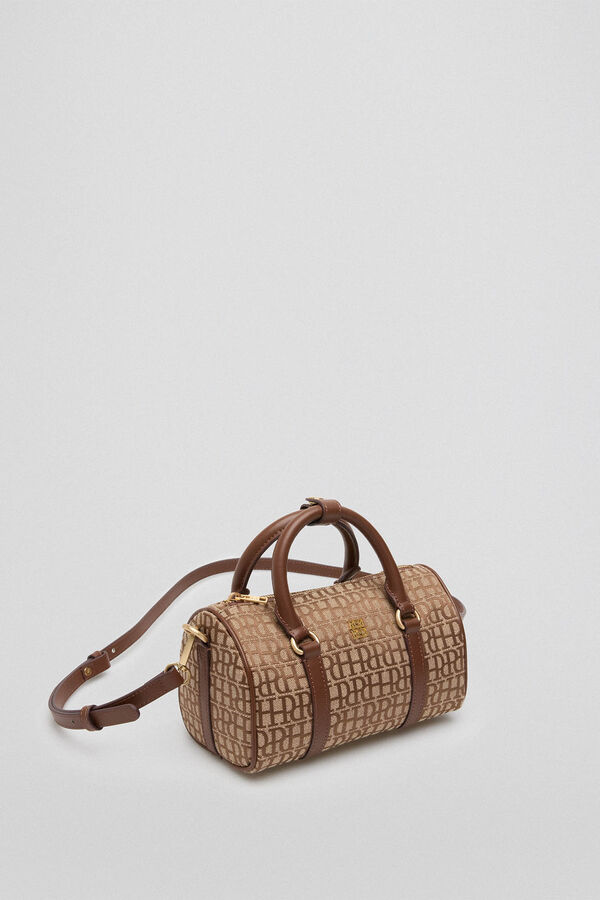 Pedro del Hierro Mini bowling bag logo Brown