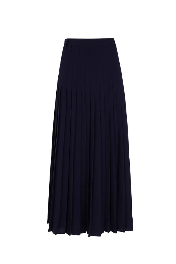Pedro del Hierro Pleated skirt Blue