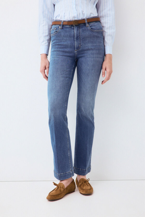 Pedro del Hierro Jeans push up stove pipe b&aacute;sicos Azul