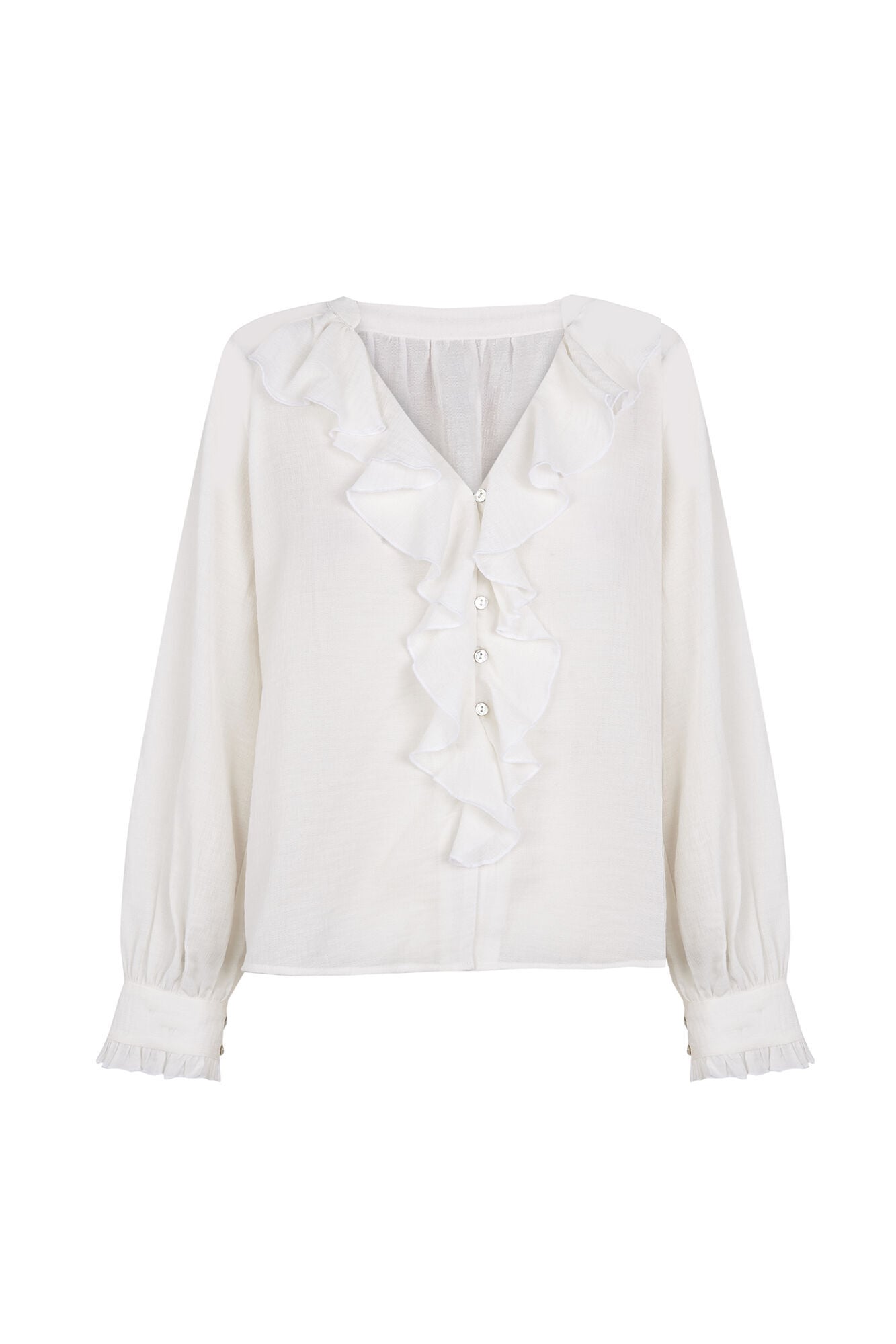 Pedro del Hierro Plain ruffle blouse