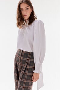 TFP by Tamara Falcó Plain blouse with bow or tie