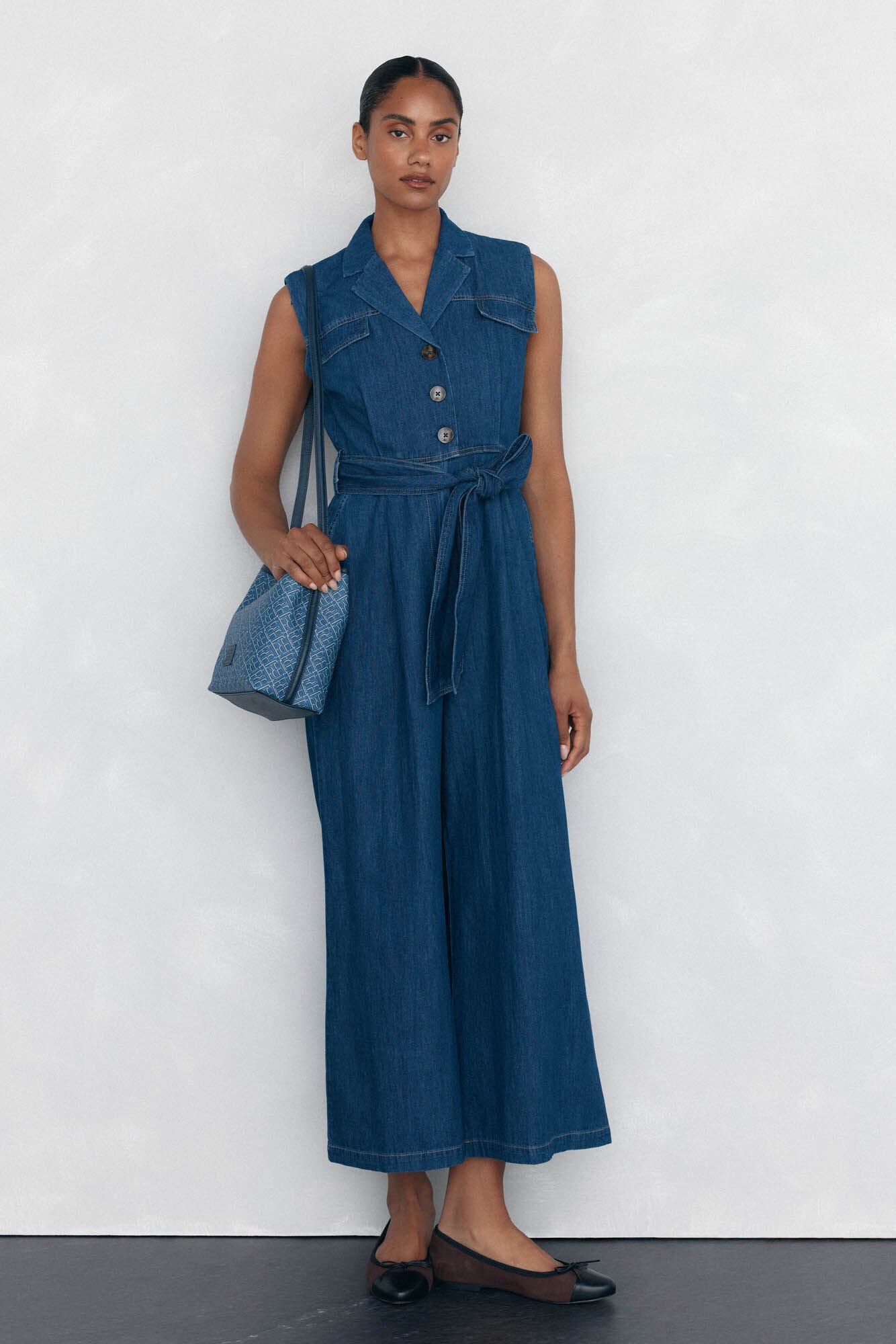 Pedro del Hierro Monogram double handle bucket bag