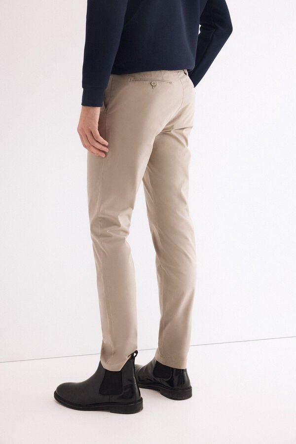 Pedro del Hierro Cal&ccedil;as chino slim fit Cizento