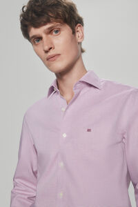 Pedro del Hierro Structured dress shirt, non-iron + anti-stain Burgundy