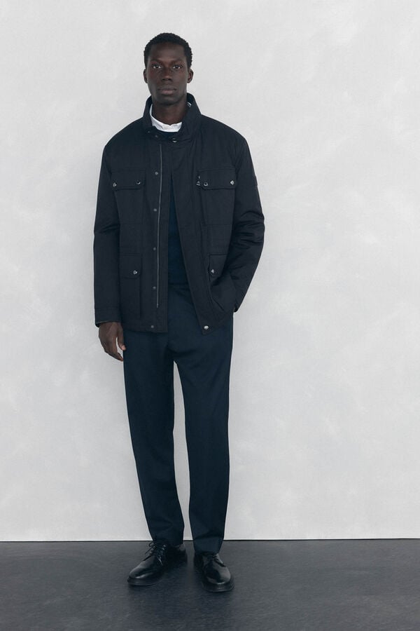 Pedro del Hierro 4-pocket jacket Black