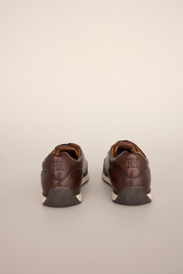 Pedro del Hierro Icon rubber sole trainer  Brown