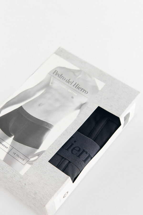 Pedro del Hierro Pack of 2 jersey-knit boxers Black