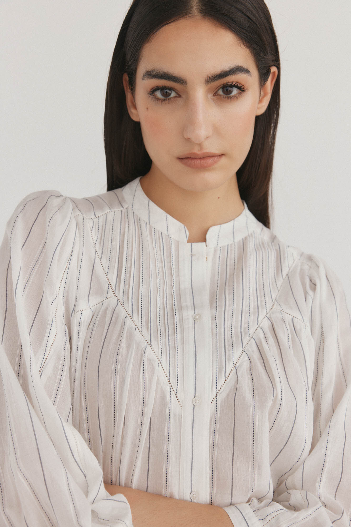 Pedro del Hierro Blusa riscas larga