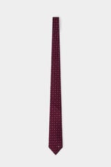 Pedro del Hierro Extra-fine silk tie Burgundy