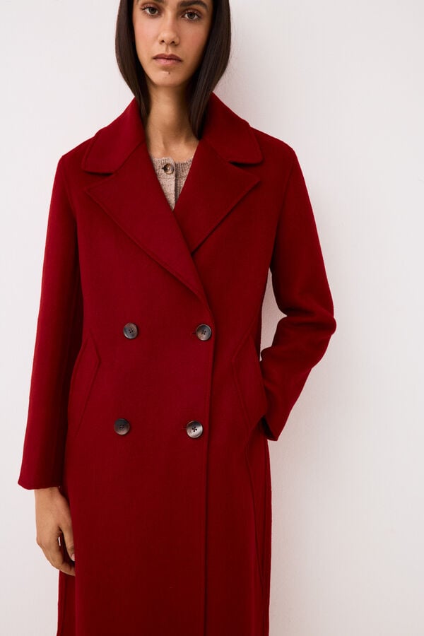 Pedro del Hierro Double-faced coat Red