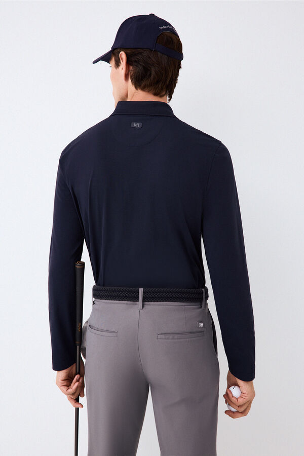 Pedro del Hierro Polo t&eacute;cnico de manga comprida Golf Azul