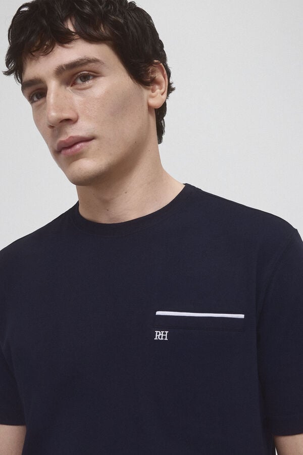 Pedro del Hierro Camiseta de bolso Azul