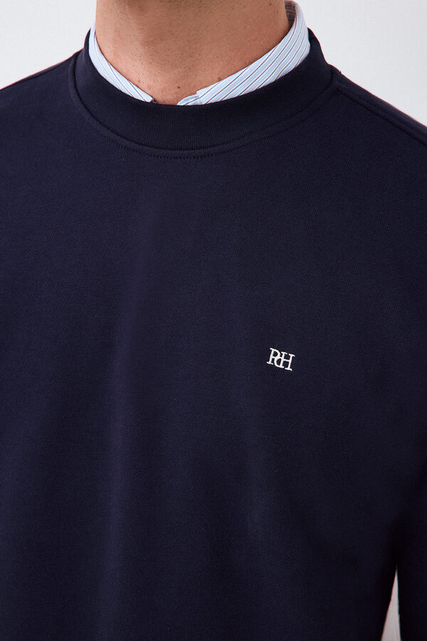 Pedro del Hierro Basic sweatshirt Blue
