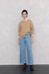 Pedro del Hierro Wide flare jeans Blue